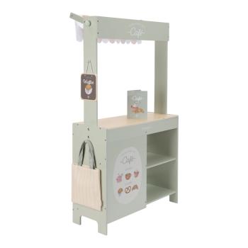 Holz-Marktstand ‘Café-in-One’ von Little Dutch mit Stoffdach