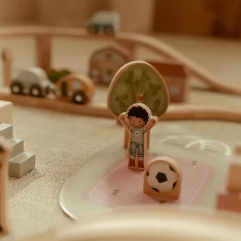 Little Dutch Holz-Eisenbahn XL FSC - Starter-Set LD2540