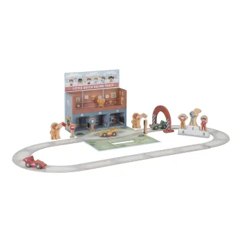Holzrennbahn im Spielkoffer – Mehrfarbig – Essentials  - LD2524