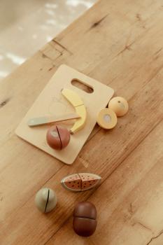Holz Obst Schneideset von Little Dutch – Montessori-inspiriertes Lernspielzeug ab 2 Jahren