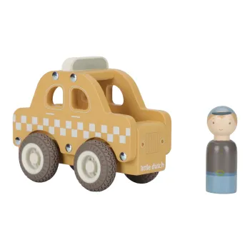 Little Dutch Taxi FSC Holzauto – Gelb – Essentials