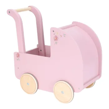 Little Dutch Puppenwagen LD2519 aus Holz – Spielzeugwagen