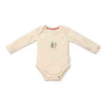 Little Dutch 2-pack Body langärmlich Little Christmas - Weihnachtsstrampler beige