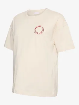 Mama trägt Motherhood T-Shirt mit „You Got This“-Print aus Bio-Baumwolle
