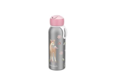 Little Dutch rosa Thermoflasche Flip-​Up campus 350 ml - Fairy Garden Mepal
