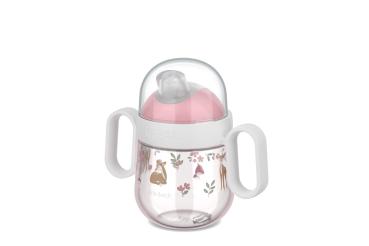 Auslaufsicherer rosa Trinklernbecher Mepal Mio - Fairy Garden Little Dutch