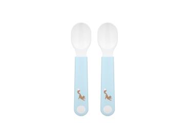 Little Dutch Fütterlöffel Mepal Mio 2-teilig blau - Forest Friends Babylöffel