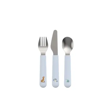 Little Dutch Kinder Besteck Set blau Mio 3-teilig - Forest Friends Mepal