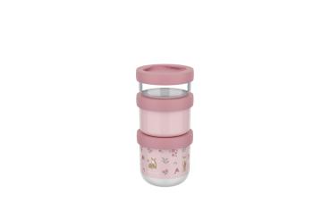 Little Dutch rosa Snackbox stapelbar Mepal Mio 3-teilig - Fairy Garden