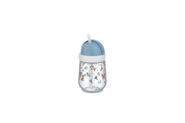Little Dutch Strohhalmbecher blau Mepal Mio 300 ml - Forest Friends