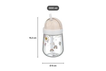 Little Dutch rosa Strohhalmbecher Mepal Mio 300 ml - Fairy Garden