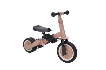 4-IN-1 Dreirad LIO mit Schiebestange in Macchiato braun