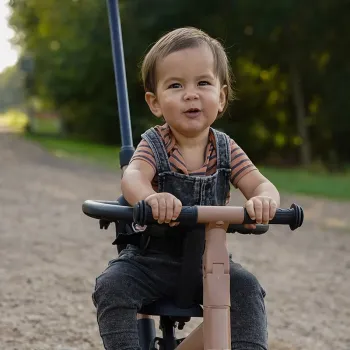 4-IN-1 Dreirad LIO mit Schiebestange in Macchiato braun