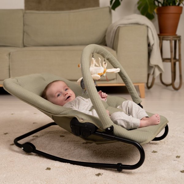 Little Dutch Pure Olive Kinderwippe Farbe Olive Grün - die Babywippe LD7089.C0349