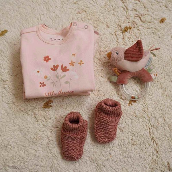Little Dutch Deko mit T-Shirt langärmlig Flowers Pink