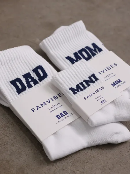 famvibes familiensocken collegesocken mom dad & mini