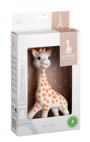 Sophie la girafe  (Geschenkkarton weiß) - Sophie die Giraffe als Geschenk zur Geburt