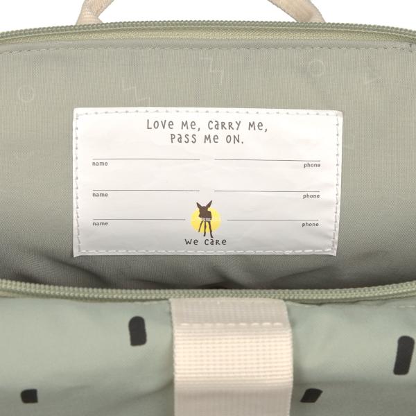 Adresse im Lässig Kindergartenrucksack Rolltop - Happy Prints Olive Adresse im Lässig Kindergartenrucksack Rolltop - Happy Prints Olive