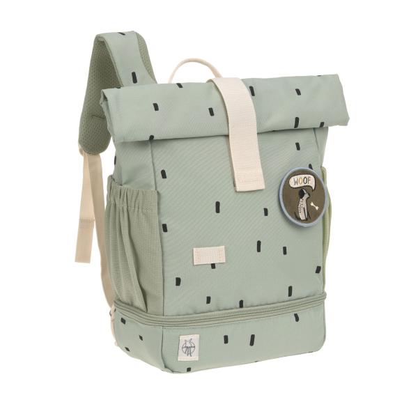 Lässig Kindergartenrucksack Rolltop - Happy Prints Olive