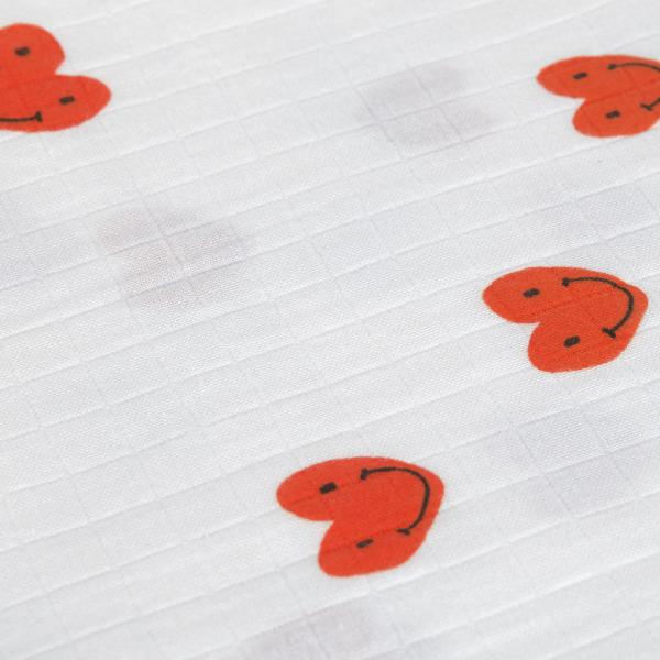 Mulltücher 3er Set (60 x 60 cm) - Bio Baumwolle, Happy Rascals, Herz Mulltücher 3er Set (60 x 60 cm) - Bio Baumwolle, Happy Rascals, Herz