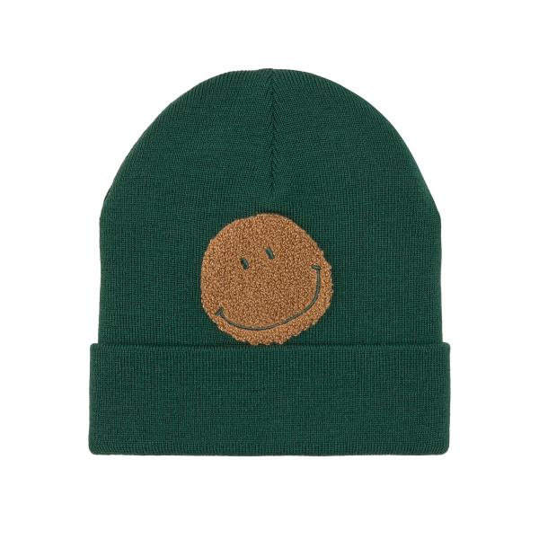 Lässig Beanie Mütze Kinder - Merino Wolle Little Gang Smile Grün Lässig Beanie Mütze Kinder - Merino Wolle Little Gang Smile Grün