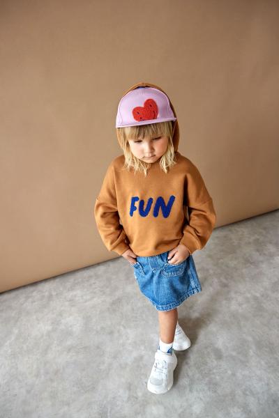 Lässig lila Kinder Basecap - Little Gang Herz - 1533001642-52