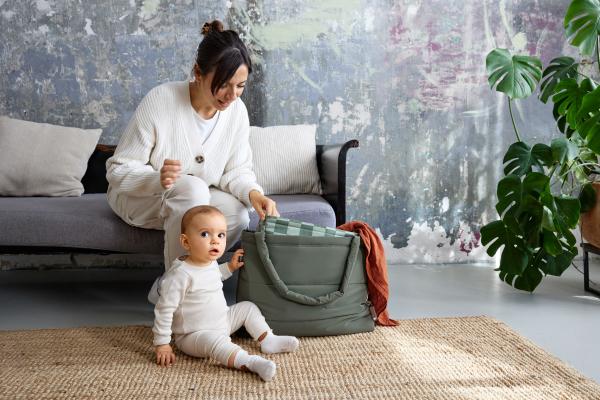 Lässig Cas Mix Shopper oliv - Wickeltasche grün Lässig Cas Mix Shopper oliv - Wickeltasche grün