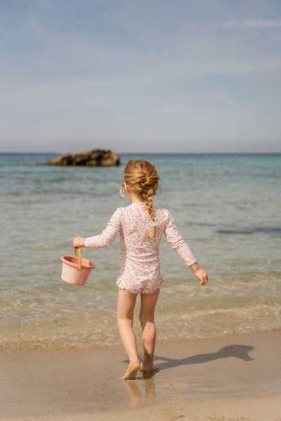 Little Dutch Mädchen Langarm Badeanzug mit Rüschen Summer Flowers UV 50+