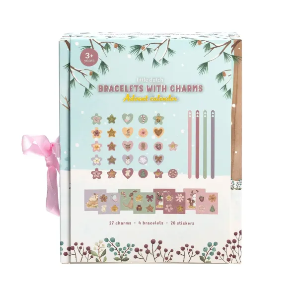 Adventskalender mit Armbändern und glitzernden Stickern für Kinder Adventskalender mit Armbändern und glitzernden Stickern für Kinder