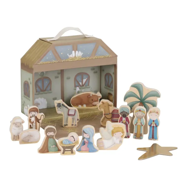 Little Dutch Weihnachtskrippe Spielkoffer - grün - essentials LD4879