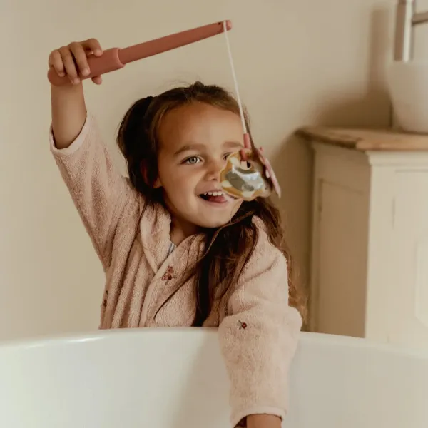 Little Dutch rosa Angelspiel mit Angelrute und Kescher