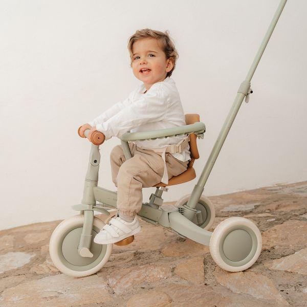 Dreirad 4 in 1 mit Griff Grün - Green Leaf Little Dutch