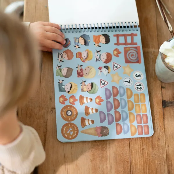 Little Dutch Scrapbook Jim's Garage mit Schere - Auschneide Sammelalbum