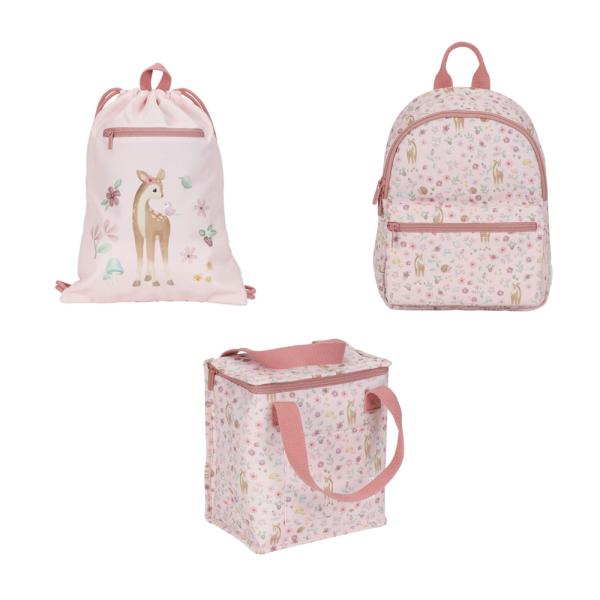 Little Dutch rosa "Fairy Garden" Set - Rucksack Turnbeutel & Kühltasche Little Dutch rosa "Fairy Garden" Set - Rucksack Turnbeutel & Kühltasche
