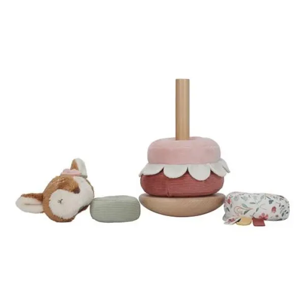 Little Dutch Stapelturm mit Ringen - rosa - Fairy Garden