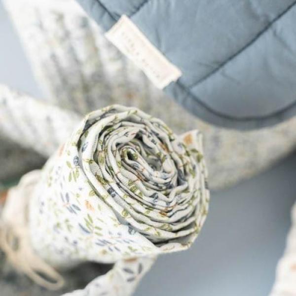 Musselintuch Swaddles 70 x 70 cm - Forest Adventure & Denim Blue | Little Dutch