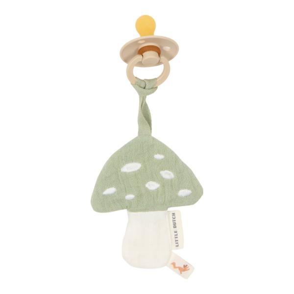 Little Dutch Schnullertuch Pilz grün – Forest Friends Bio-Musselin Little Dutch Schnullertuch Pilz grün – Forest Friends Bio-Musselin