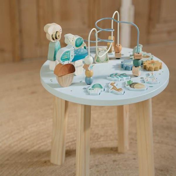 LD7241 Little Dutch Aktivitätentisch blau - Forest Friends - Holz