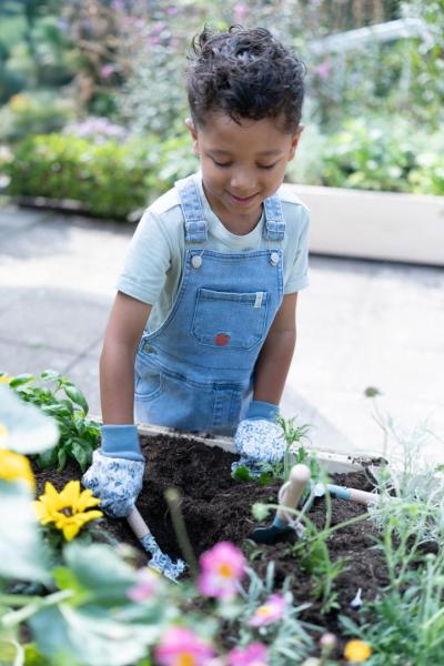 Little Dutch Kinder Gartenhandschuhe blau - Forest Friends