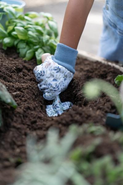 Little Dutch Kinder Gartenhandschuhe blau - Forest Friends