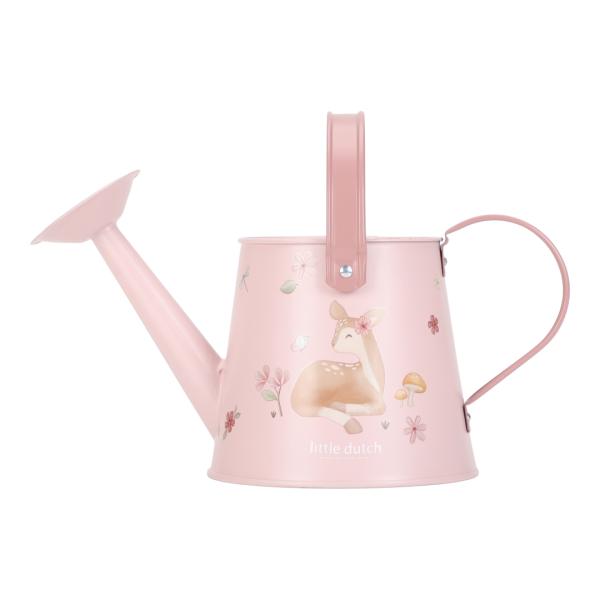 Rosa Kinder-Gießkanne aus Metall von Little Dutch – Fairy Garden Kollektion