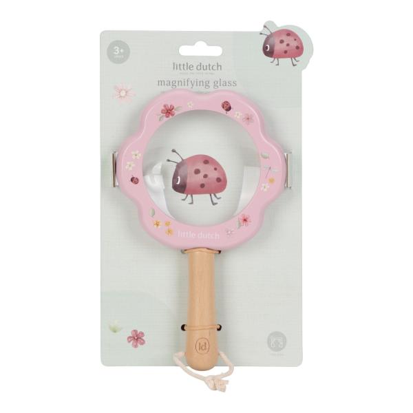 Little Dutch rosa Lupe - Fairy Garden Holz Kinderlupe Little Dutch rosa Lupe - Fairy Garden Holz Kinderlupe