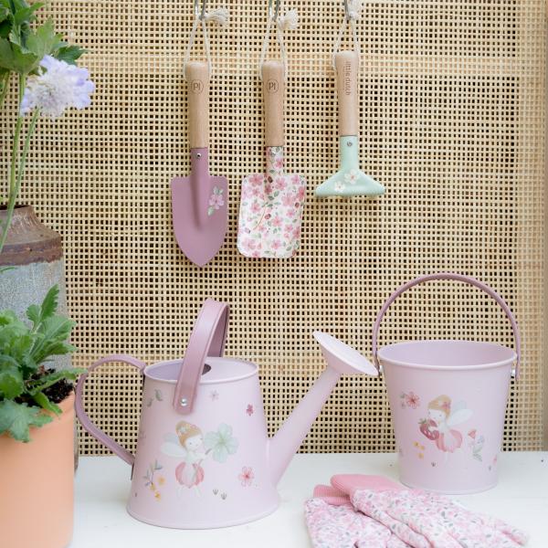 Little Dutch rosa Kindereimer Metall - Fairy Garden