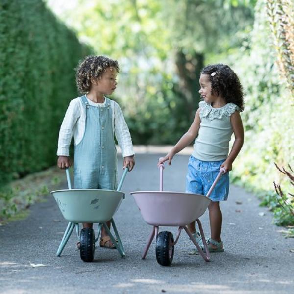 Little Dutch rosa Garten Schubkarre Metall - Fairy Garden