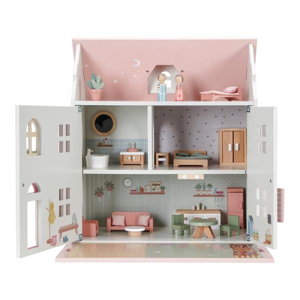 Little Dutch rosa Holz Puppenhaus LD7117 Little Dutch rosa Holz Puppenhaus LD7117
