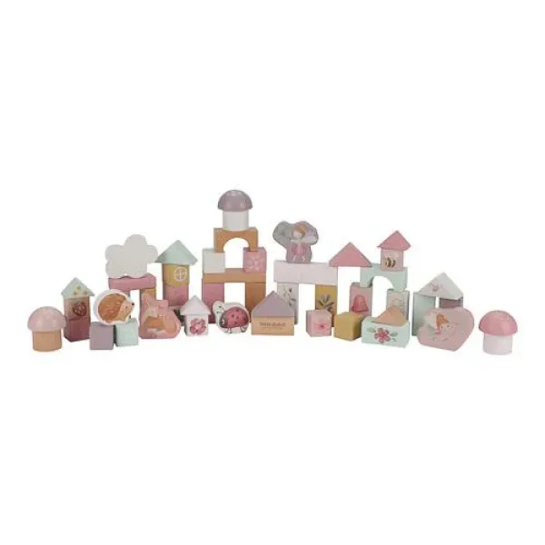 50 FSC Holzklötze Fairy Garden von Little Dutch in Rosa 50 FSC Holzklötze Fairy Garden von Little Dutch in Rosa