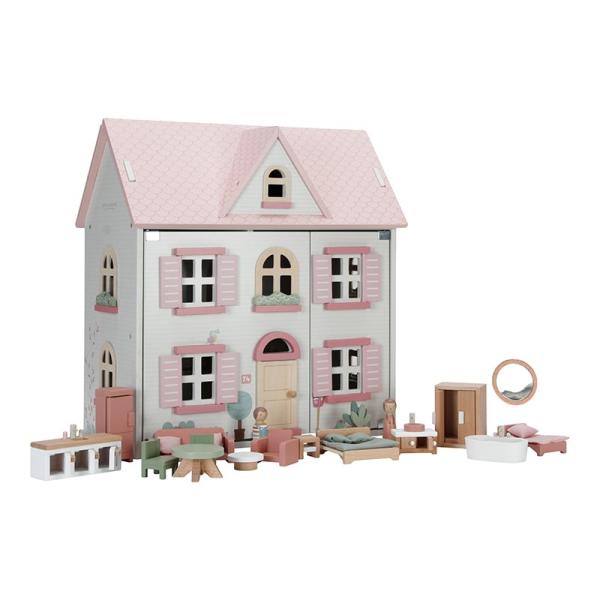 Little Dutch rosa Holz Puppenhaus LD7117