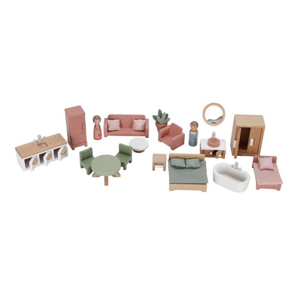 Little Dutch rosa Holz Puppenhaus LD7117 Little Dutch rosa Holz Puppenhaus LD7117