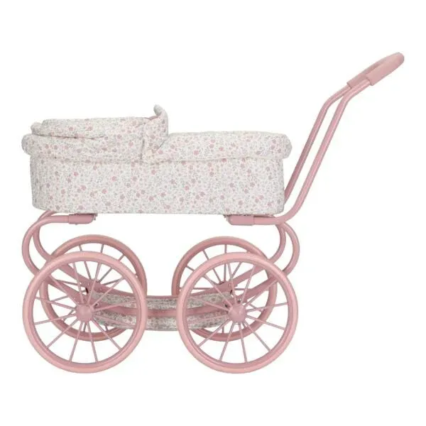 Innenansicht des Stoffbezugs vom Little Dutch Puppenwagen Soft Flowers