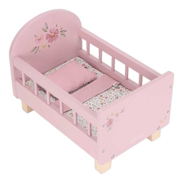 Holzpuppenbett von Little Dutch in zartem Soft Flowers Design